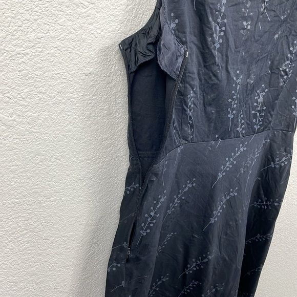 Moschino Cheap and Chic Floral Garden Sleeveless Mini Dress Black Boatneck Sz 12 - Picture 5 of 12